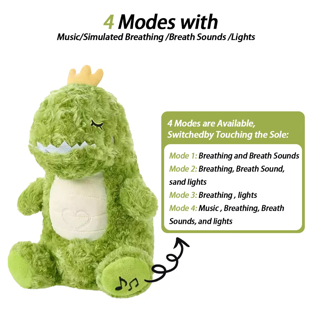 4-in-1 Soothing Bunny Plush Toy: Breathing Comfort and Relaxation for Babies with Calming Melodies and Soft Lights