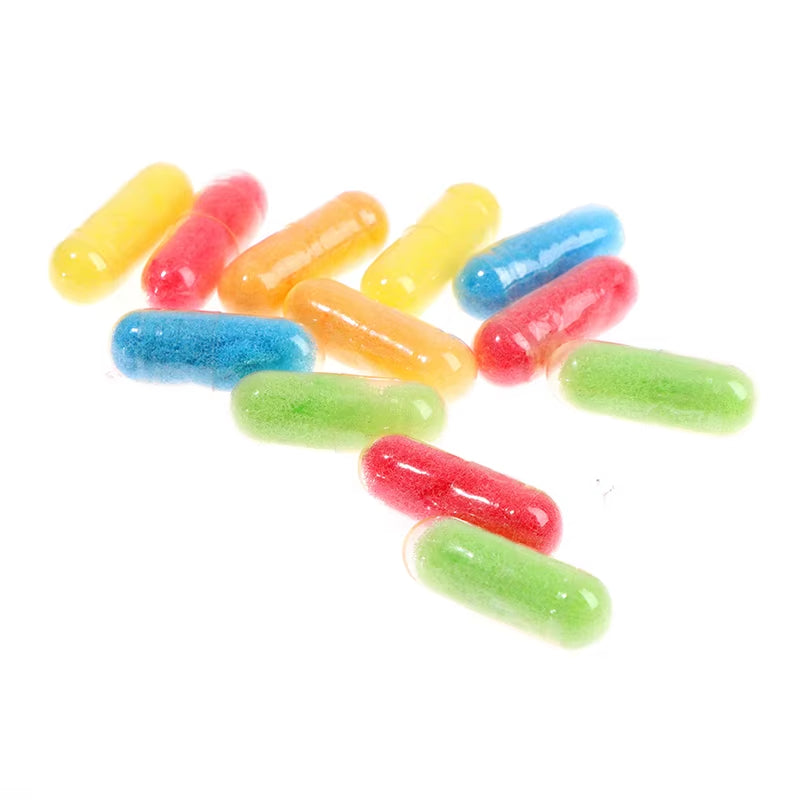 12-Piece Cartoon Dinosaur Bath Toy Set - Magic Growing Capsules for Early Education and Playtime