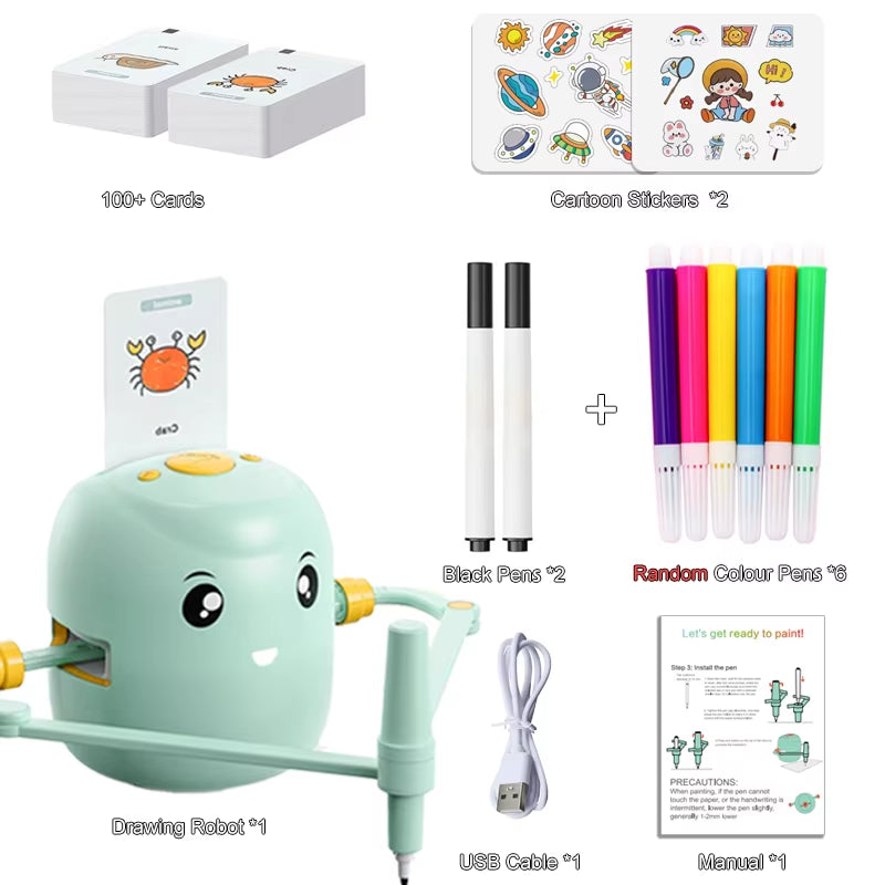 Creative Smart Drawing Robot - Fun Intelligent Drawing Toy for Kids, Perfect Birthday Gift for Early Educational Play!