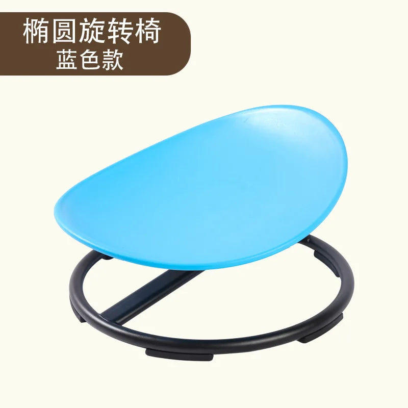 Round Balance Swivel Chair for Children's Sensory Development - Home Vestibular Training Equipment for Kindergarten and Educational Use