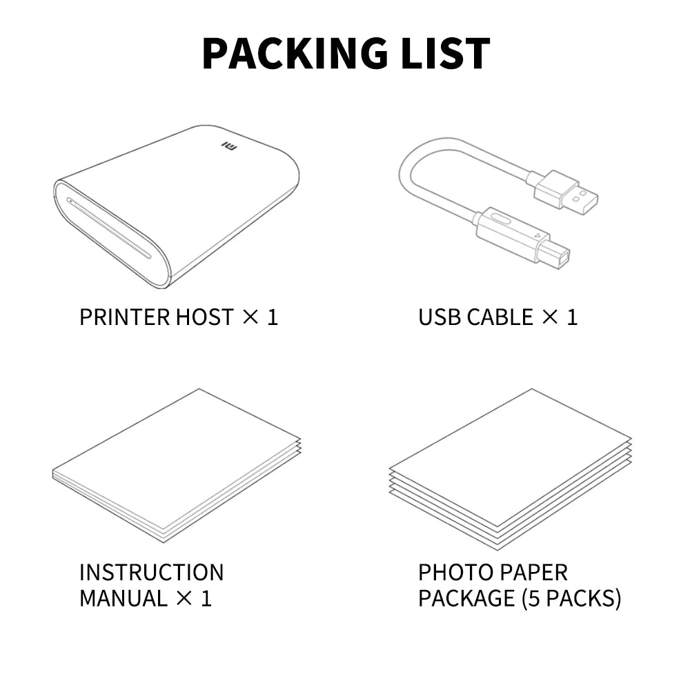 Portable Photo Mini Pocket Printer