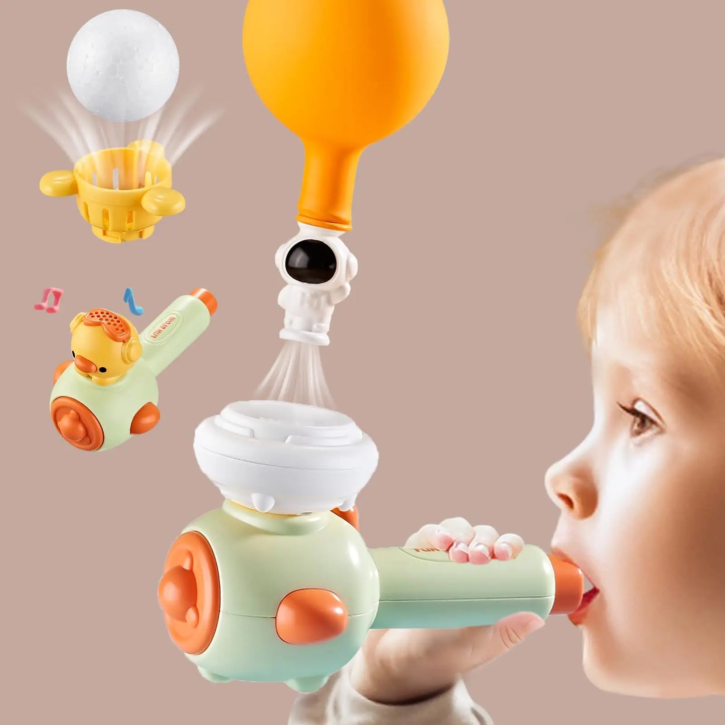 Whistle Ball Blowing Floating Blow Pipe Balls