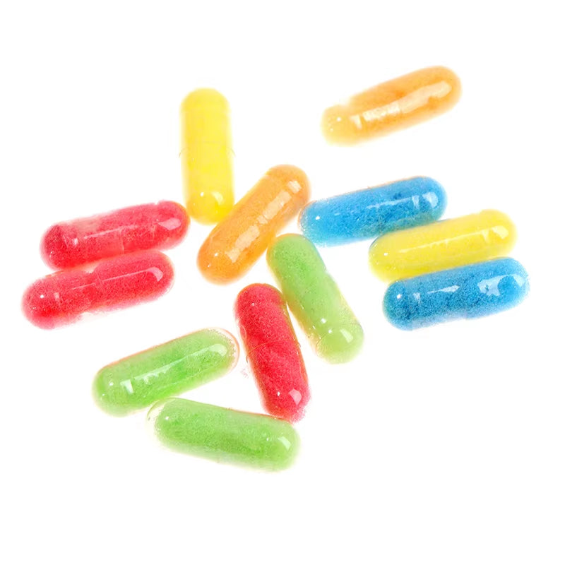 12-Piece Cartoon Dinosaur Bath Toy Set - Magic Growing Capsules for Early Education and Playtime