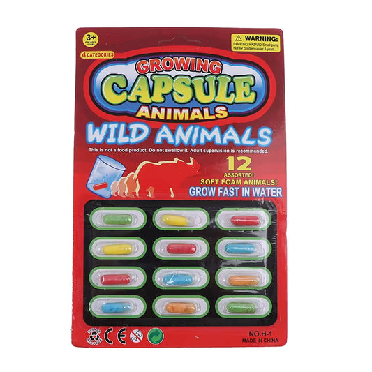 12-Piece Cartoon Dinosaur Bath Toy Set - Magic Growing Capsules for Early Education and Playtime