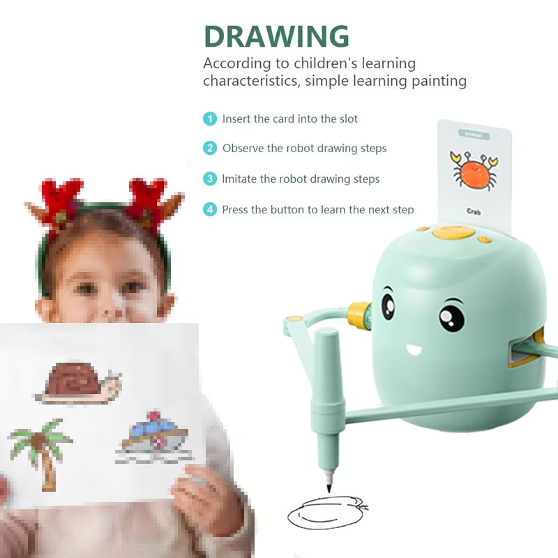 Creative Smart Drawing Robot - Fun Intelligent Drawing Toy for Kids, Perfect Birthday Gift for Early Educational Play!