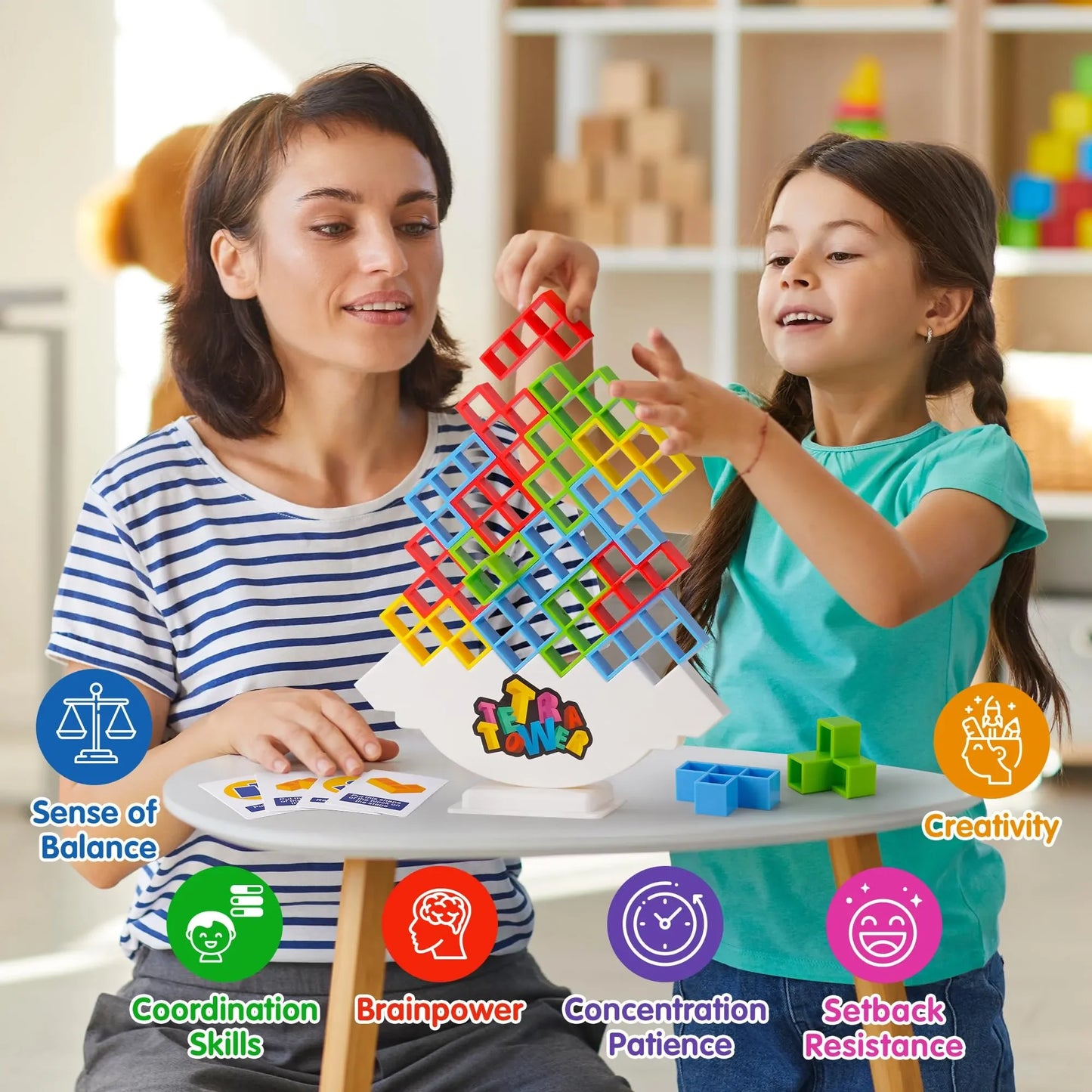 Tetra Tower Game for Kids & Adults