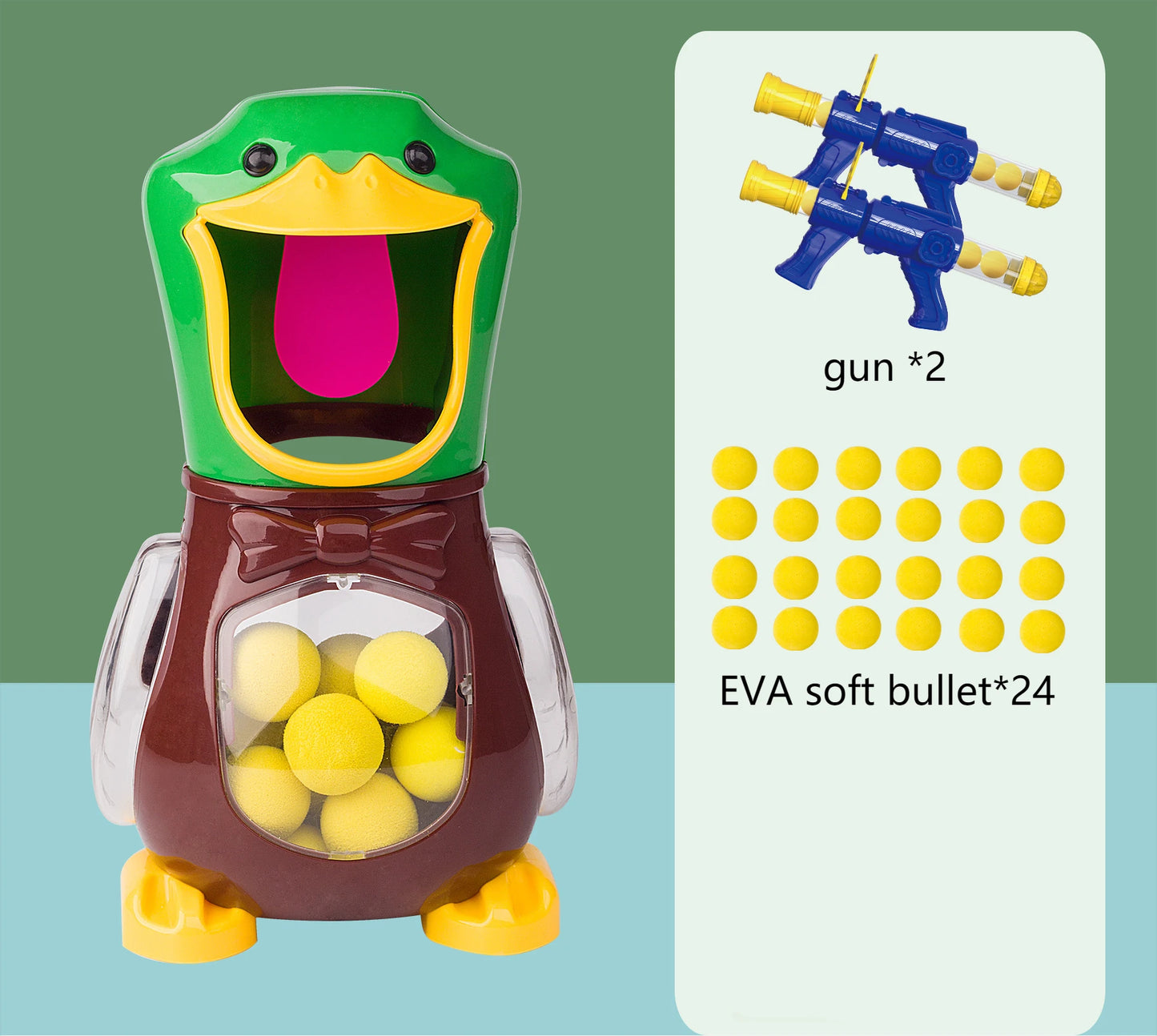 Air-powered Hungry Shooting Duck