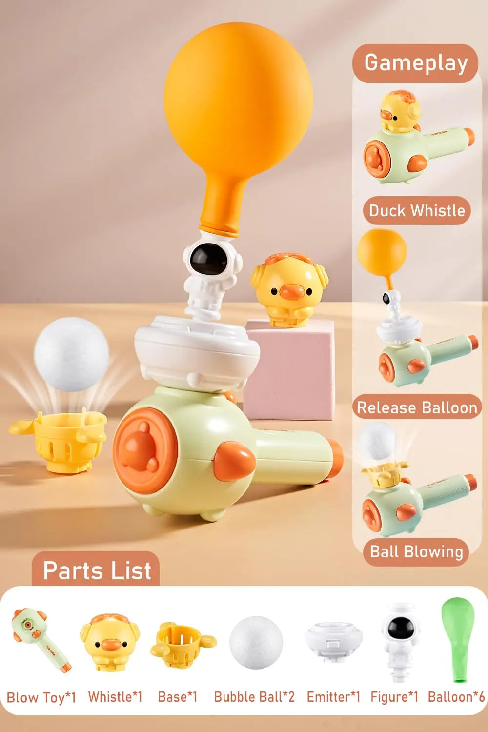 Whistle Ball Blowing Floating Blow Pipe Balls