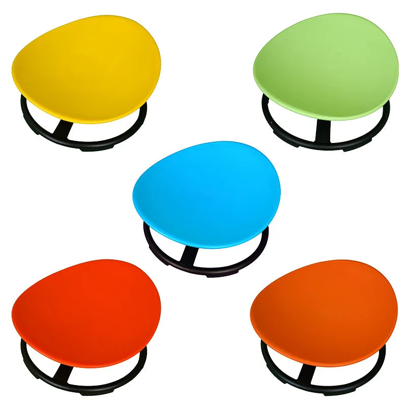 Round Balance Swivel Chair for Children's Sensory Development - Home Vestibular Training Equipment for Kindergarten and Educational Use