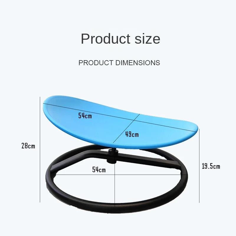 Round Balance Swivel Chair for Children's Sensory Development - Home Vestibular Training Equipment for Kindergarten and Educational Use