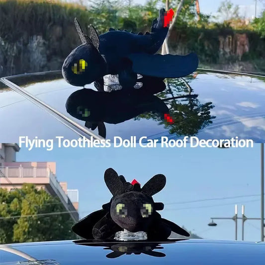 Toothless Dragon Car Decoration with Moving Wings