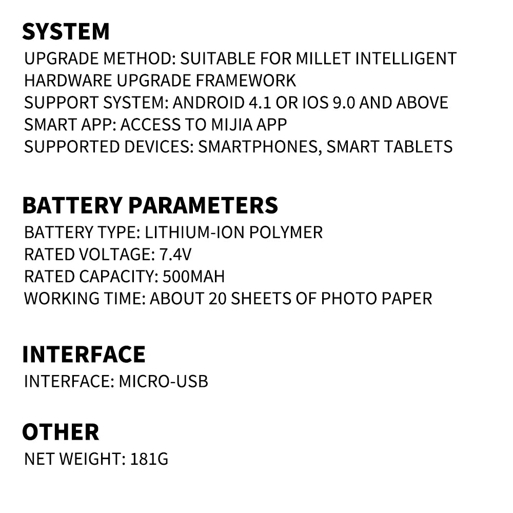 Portable Photo Mini Pocket Printer