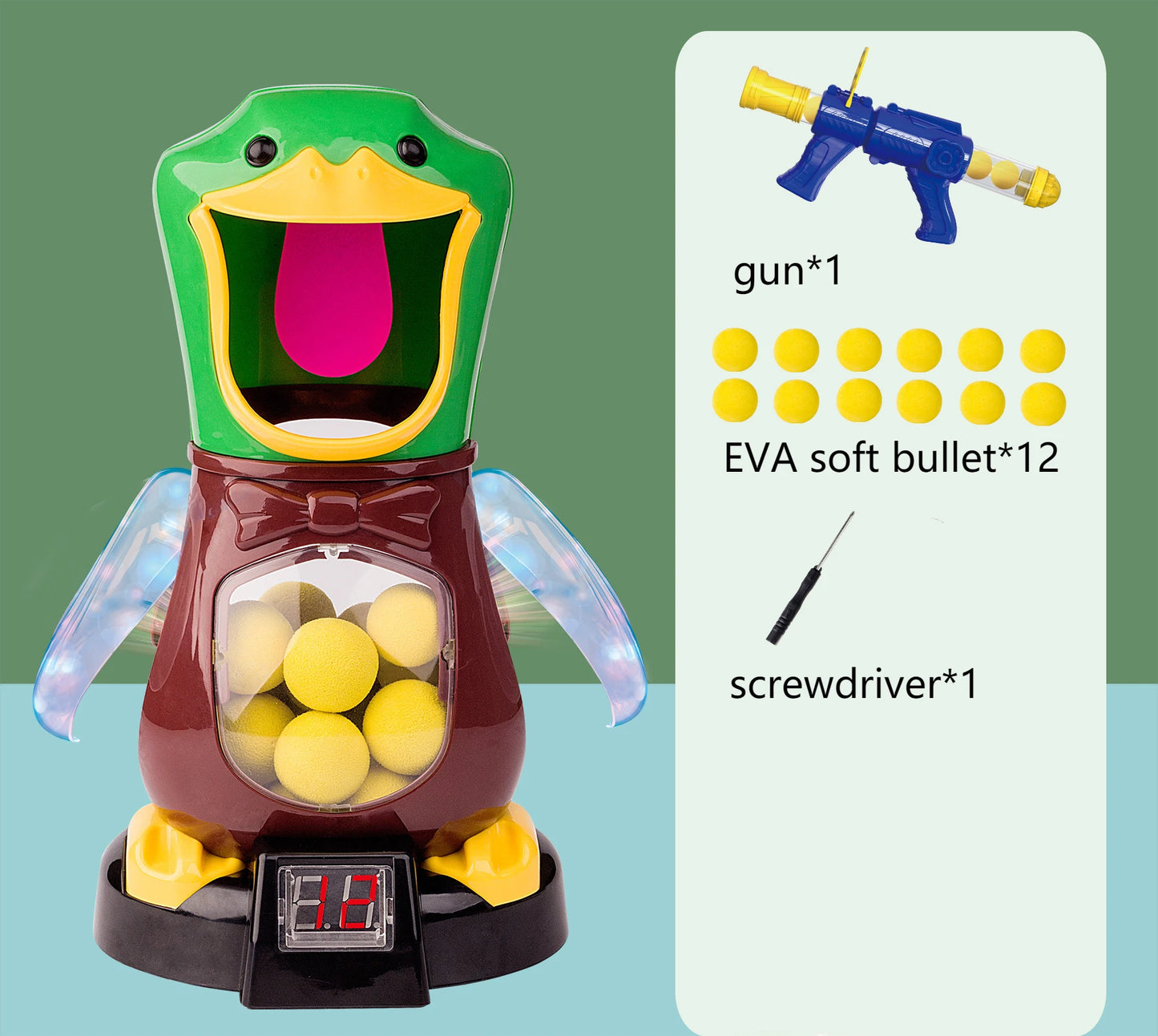 Air-powered Hungry Shooting Duck