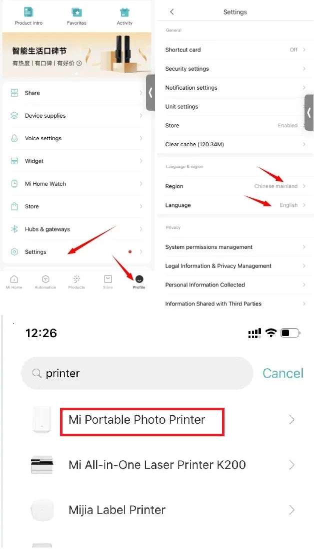 Portable Photo Mini Pocket Printer