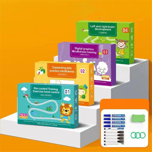 Reusable Scribble Smart Workbook Fast Track Young Minds
