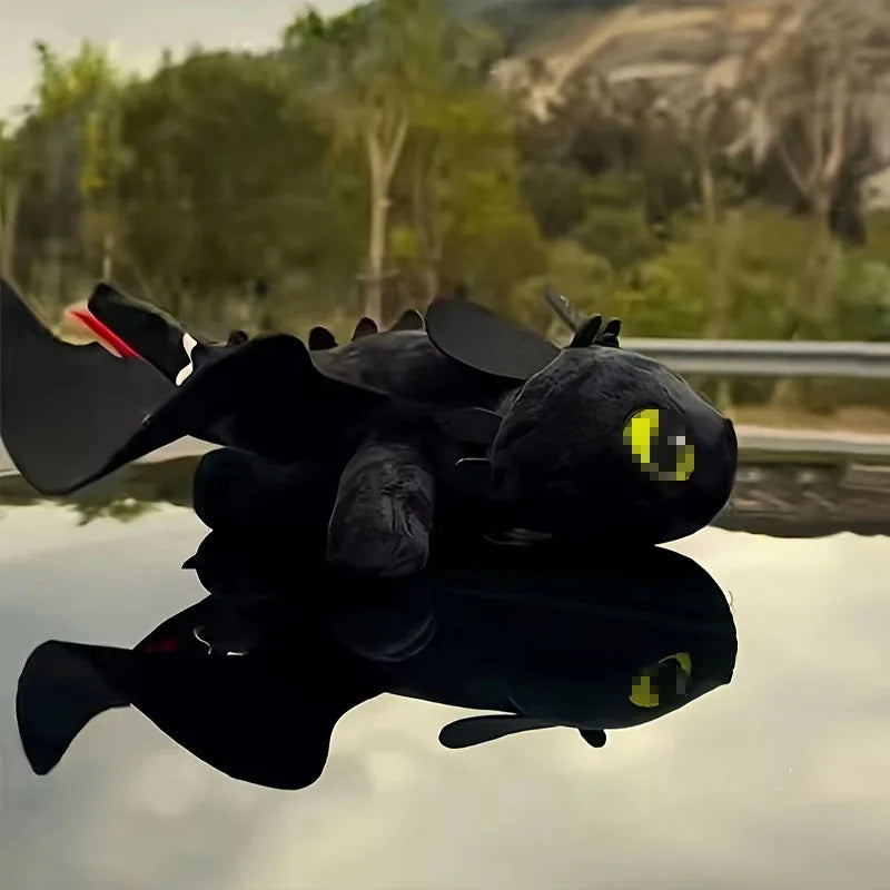 Toothless Dragon Car Decoration with Moving Wings