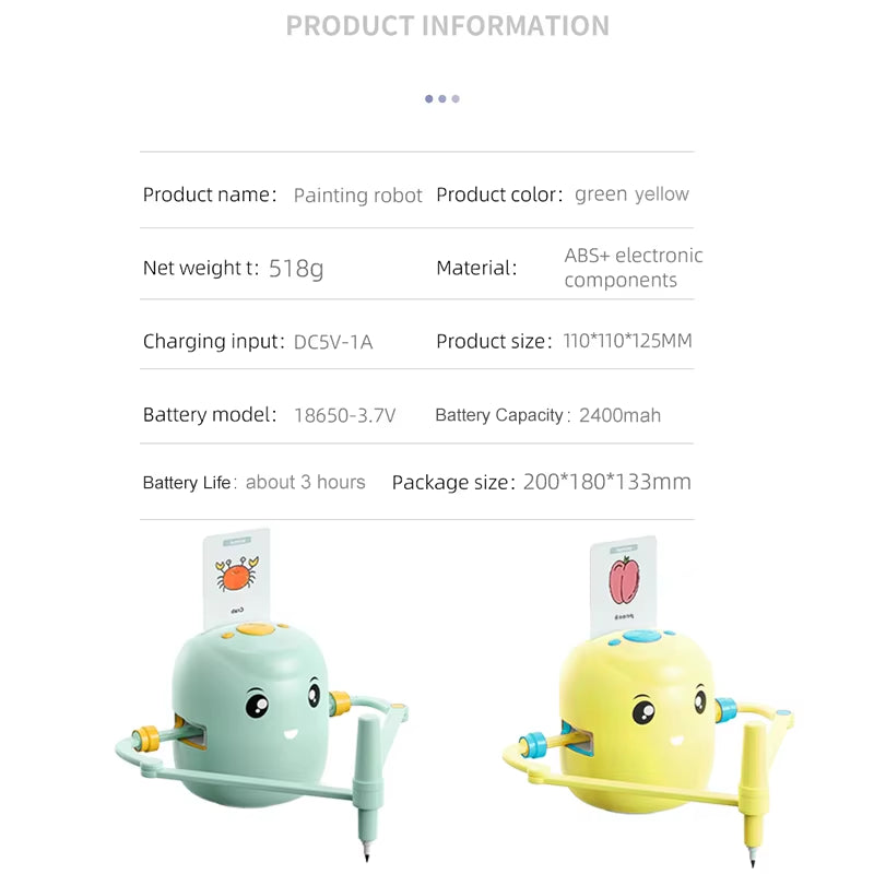 Creative Smart Drawing Robot - Fun Intelligent Drawing Toy for Kids, Perfect Birthday Gift for Early Educational Play!